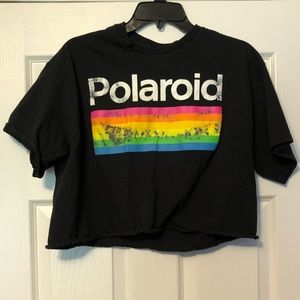 Polaroid crop tee